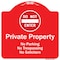 Signmission Private Property No Parking Trespassing Or Solicitors W/ Do Not Enter Alum, 18" x 18", RW-1818-9915 A-DES-RW-1818-9915 - alternate 1